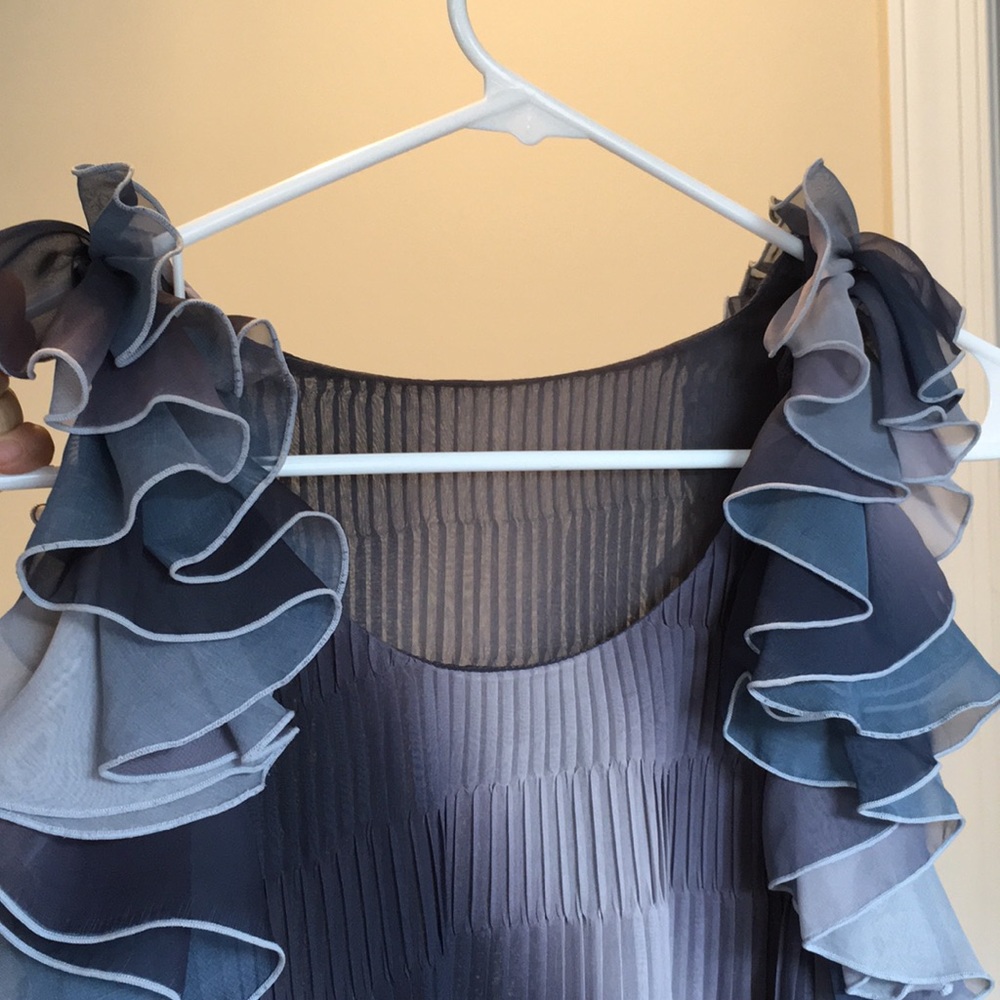 Ruffle dress inspired by Lanvin with fading effect